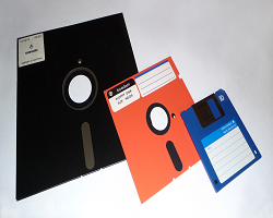 Three Floppy Disks, 8inch, 5 and 3