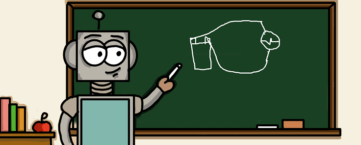 A battery, wire and light bulb