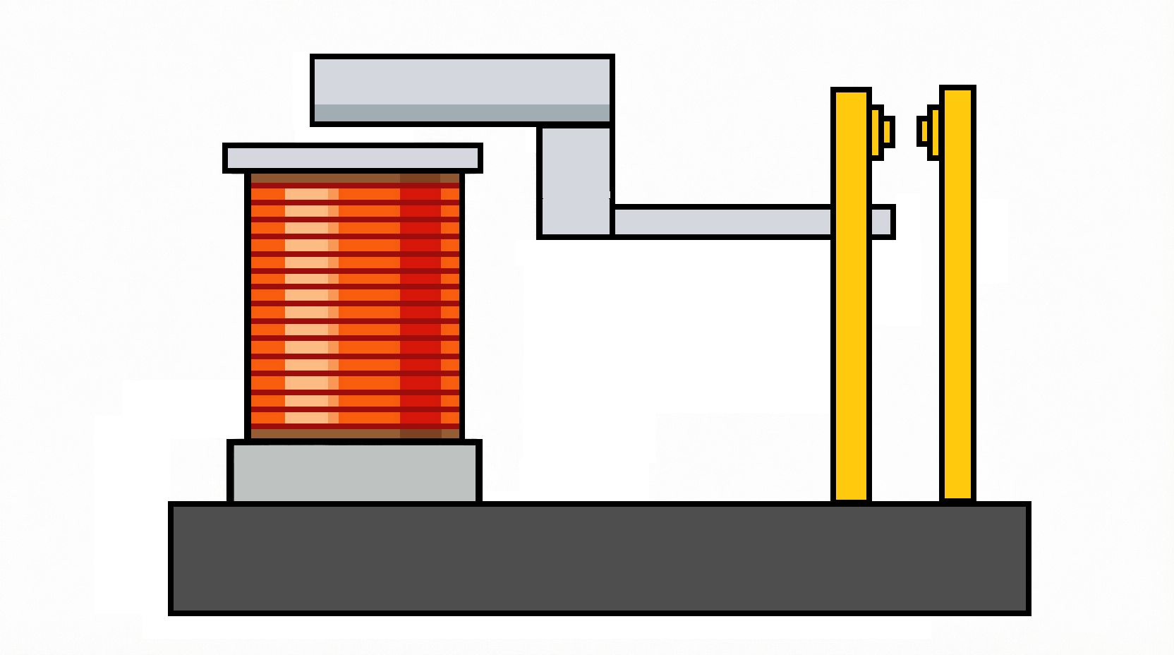 Animation showing how a relay operates