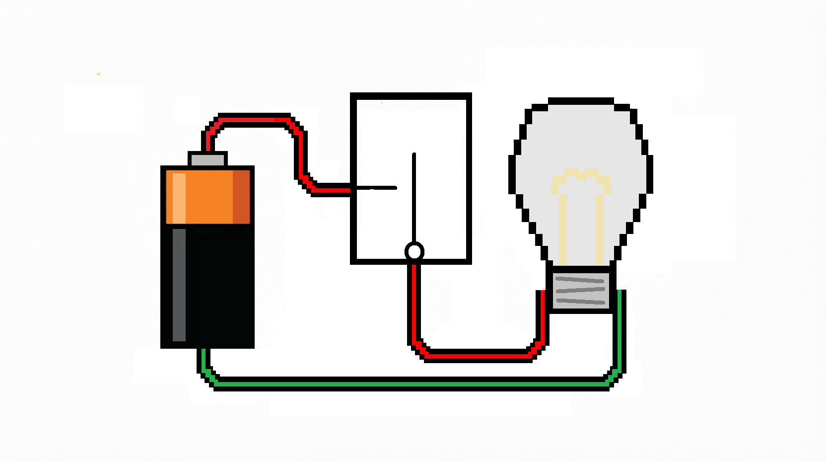 Animation showing a switch opening and closing